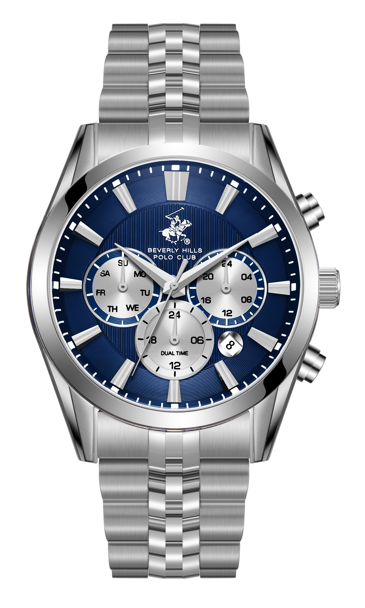 Мужские часы Beverly Hills Polo Club  BP3782X.390 Мужские часы, кварцевый механизм, сталь, 42 мм