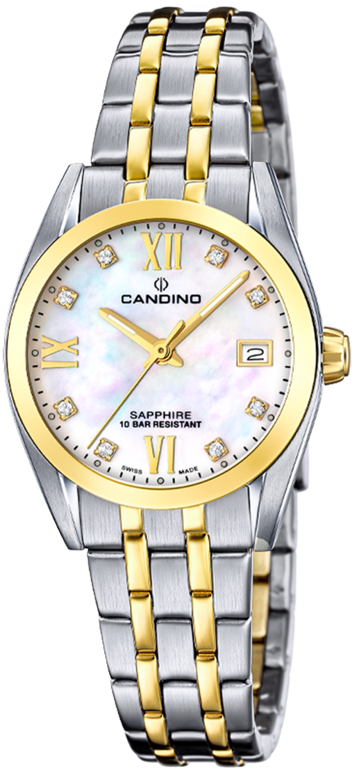 Женские часы Candino Couple Quartz Ladies C4704/E Женские швейцарские часы, кварцевый механизм, сталь, 28,5 мм