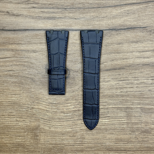 Ремешок для часов Jaguar из натуральной кожи, темно-синий, под клипсу, для J696 