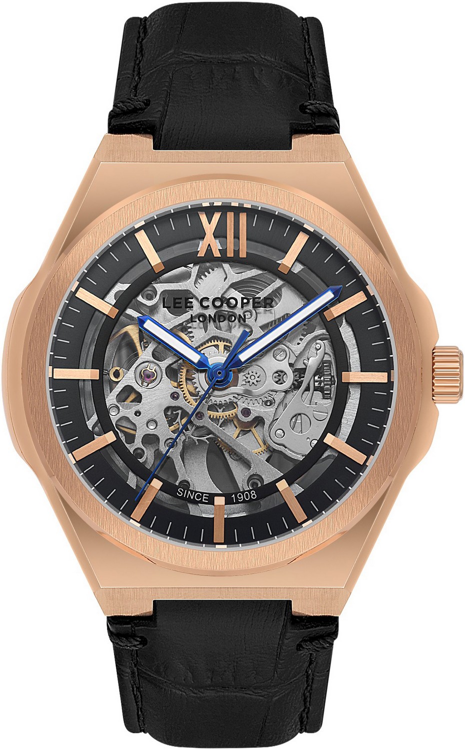 Мужские часы Lee Cooper  LC08050.451 Мужские часы, автоматический механизм, суперметалл с покрытием, 43 мм