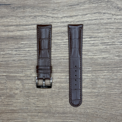 Ремешок для часов Oris из натуральной кожи, коричневый, с застежкой 