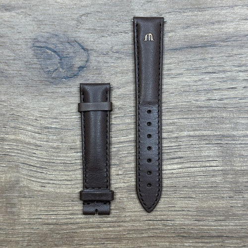 Ремешок для часов Maurice Lacroix из кожи теленка, коричневый, 16/14 Кожаные ремешки - стильные, надёжные и долговечные, способные составить достойную пару часам со стальным корпусом или часам из титана. Аксессуары из кожи не рекомендуется использовать в воде. У нас присутствуют только высококачественные материалы и оригинальный товар от производителя.
