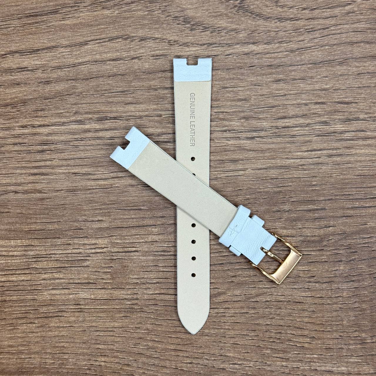 Ремешок для часов Cover из натуральной кожи, белый 