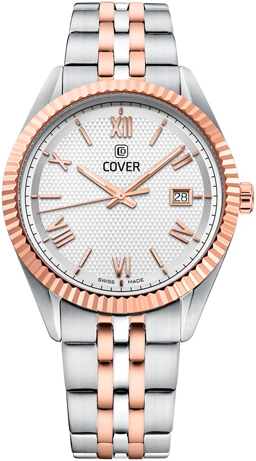 Мужские часы Cover Alston Gent CO216.10 Мужские швейцарские часы, кварцевый механизм, сталь с покрытием, 40 мм