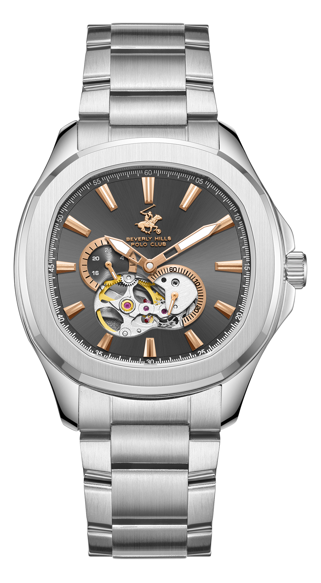 Мужские часы Beverly Hills Polo Club  BP3728X.360 Мужские часы, автоматический механизм, сталь, 41 мм