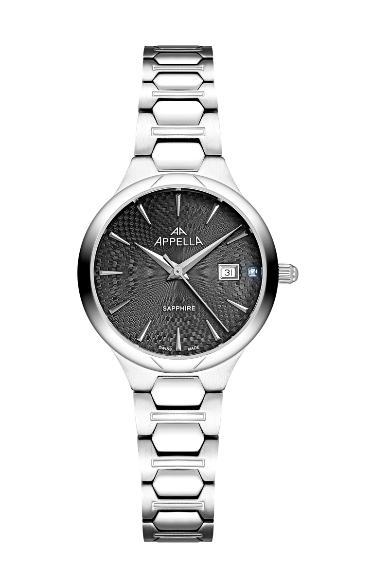 Женские часы Appella Diamond Band L50010.5116DQ Женские швейцарские часы, кварцевый механизм, сталь, 31 мм
