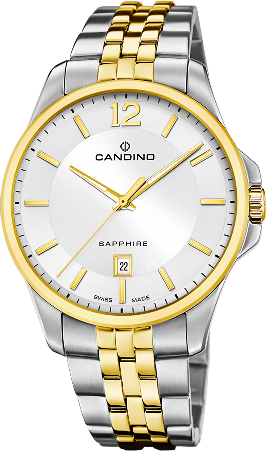 Мужские часы Candino Gents Sport C4763/1 Мужские швейцарские часы, кварцевый механизм, сталь с покрытием, 42 мм