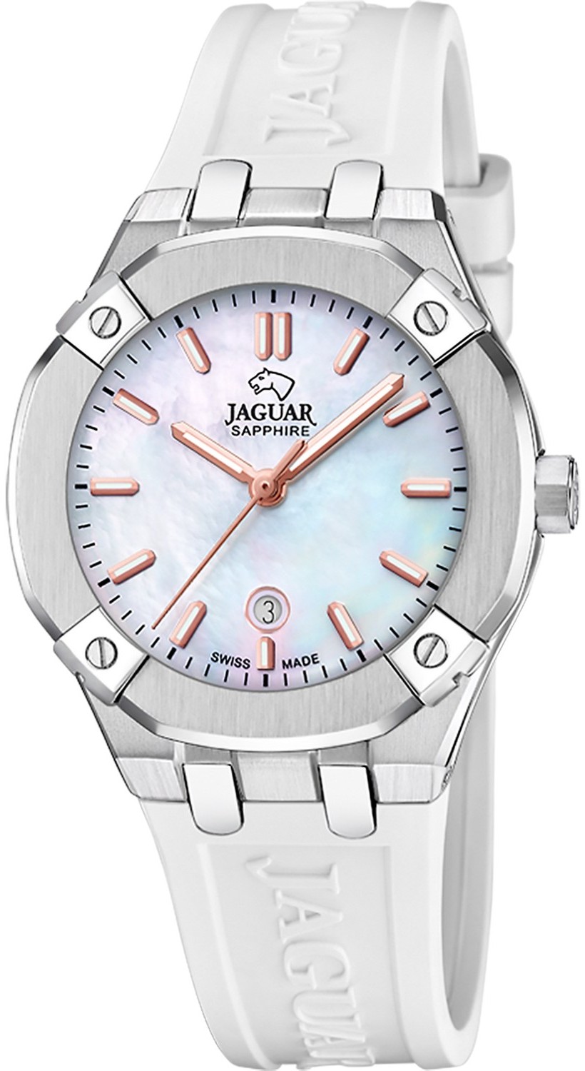 Женские часы Jaguar DIPLOMATIC QUARTZ LADY J1017/1 Женские швейцарские часы, кварцевый механизм, сталь, 35,5 мм