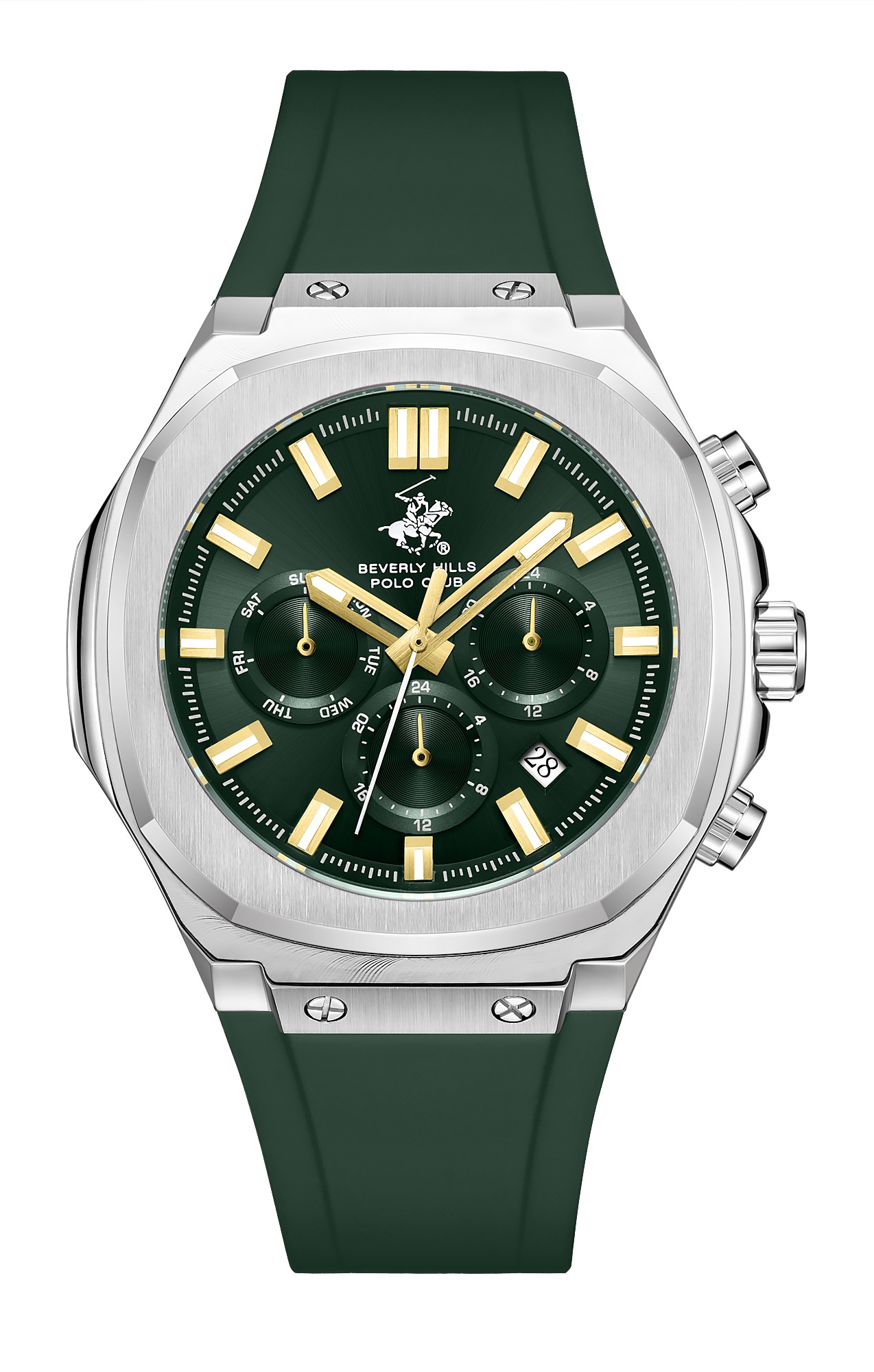 Мужские часы Beverly Hills Polo Club  BP3933X.375  часы, кварцевый механизм, сталь, 45,32х49,4 мм