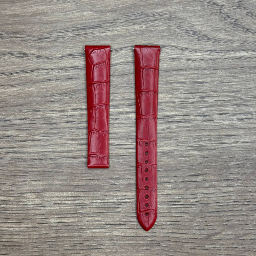 Ремешок для часов ORIS из натуральной кожи, красный, без клипсы 