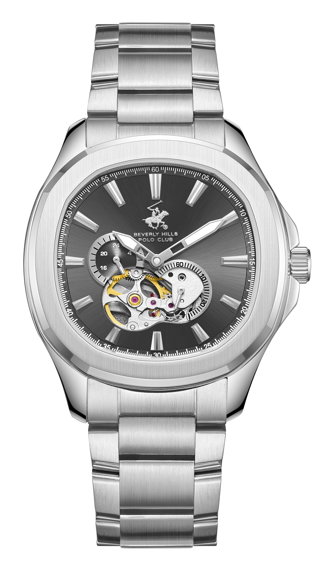 Мужские часы Beverly Hills Polo Club  BP3728X.350  часы, автоматический механизм, сталь, 41 мм