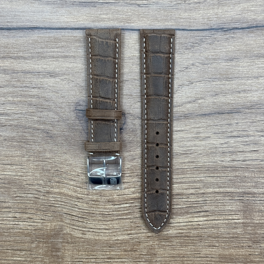 Ремешок для часов Frederique Constant, нубук, коричневый FCS-NBRWB20X18 Подойдет к моделям часов: FC-220NS5B6, FC-240GRS5B6, FC-220DGS5B6, FC-220SS5B6, FC-252SS5B6, FC-303NV5B4

