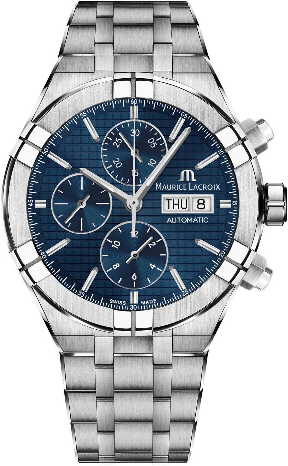 Мужские часы Maurice Lacroix Aikon Automatic AI6038-SS002-430-1 Мужские часы, автоматический механизм, сталь, 44 мм