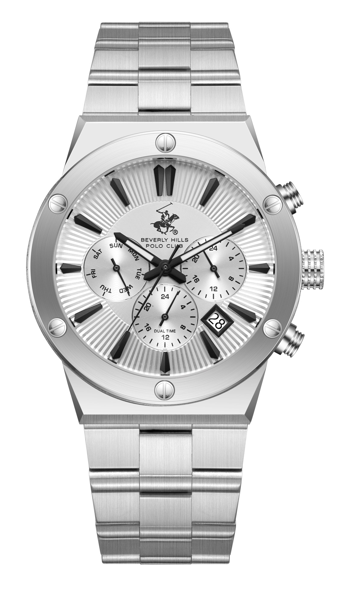 Мужские часы Beverly Hills Polo Club  BP3871X.330  часы, кварцевый механизм, сталь, 41 мм