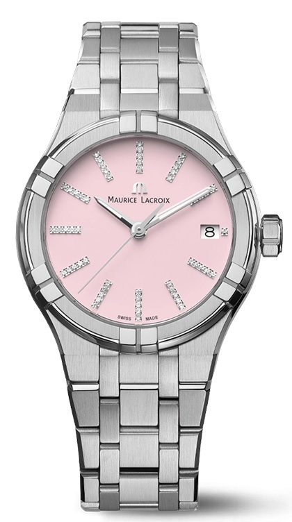 Женские часы Maurice Lacroix Aikon Quartz AI1106-SS002-550-1 Женские швейцарские часы, кварцевый механизм, сталь, 35 мм