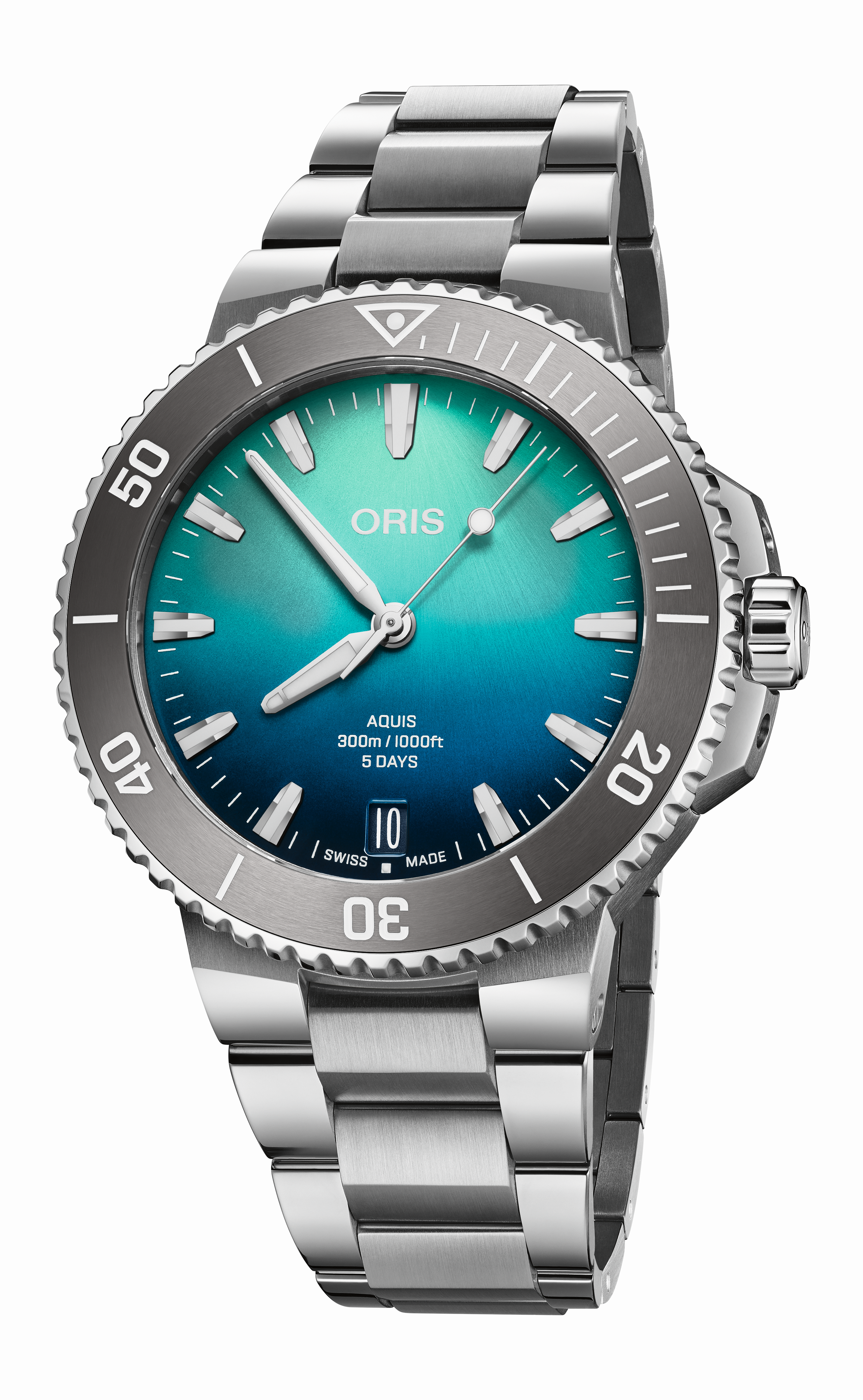 Мужские часы Oris Aquis 01 400 7790 4185-Set 202