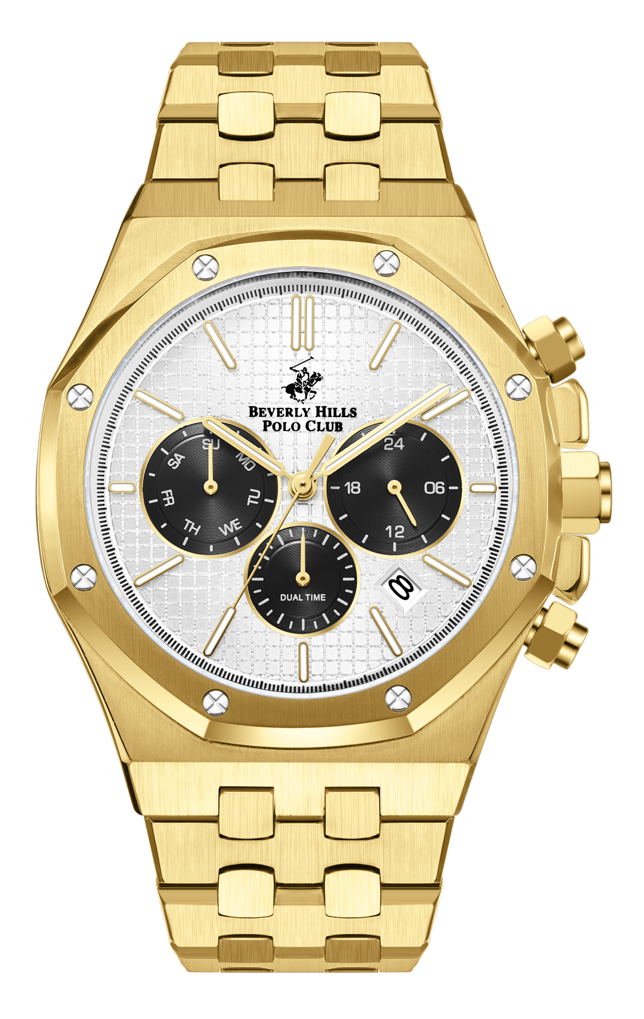 Мужские часы Beverly Hills Polo Club  BP3051X.131 Мужские часы, кварцевый механизм, сталь с покрытием, 42 мм