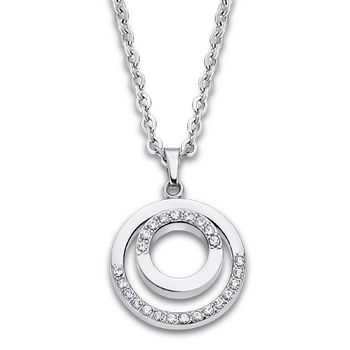 Urban Woman Подвеска(LS2180-1/1) Женская подвеска Lotus из нержавеющей стали, вставки из циркония 