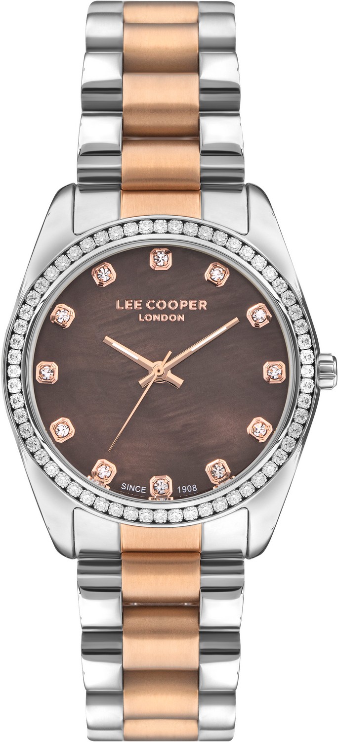 Женские часы Lee Cooper  LC07478.540 Женские часы, кварцевый механизм, суперметалл с покрытием, 34 мм