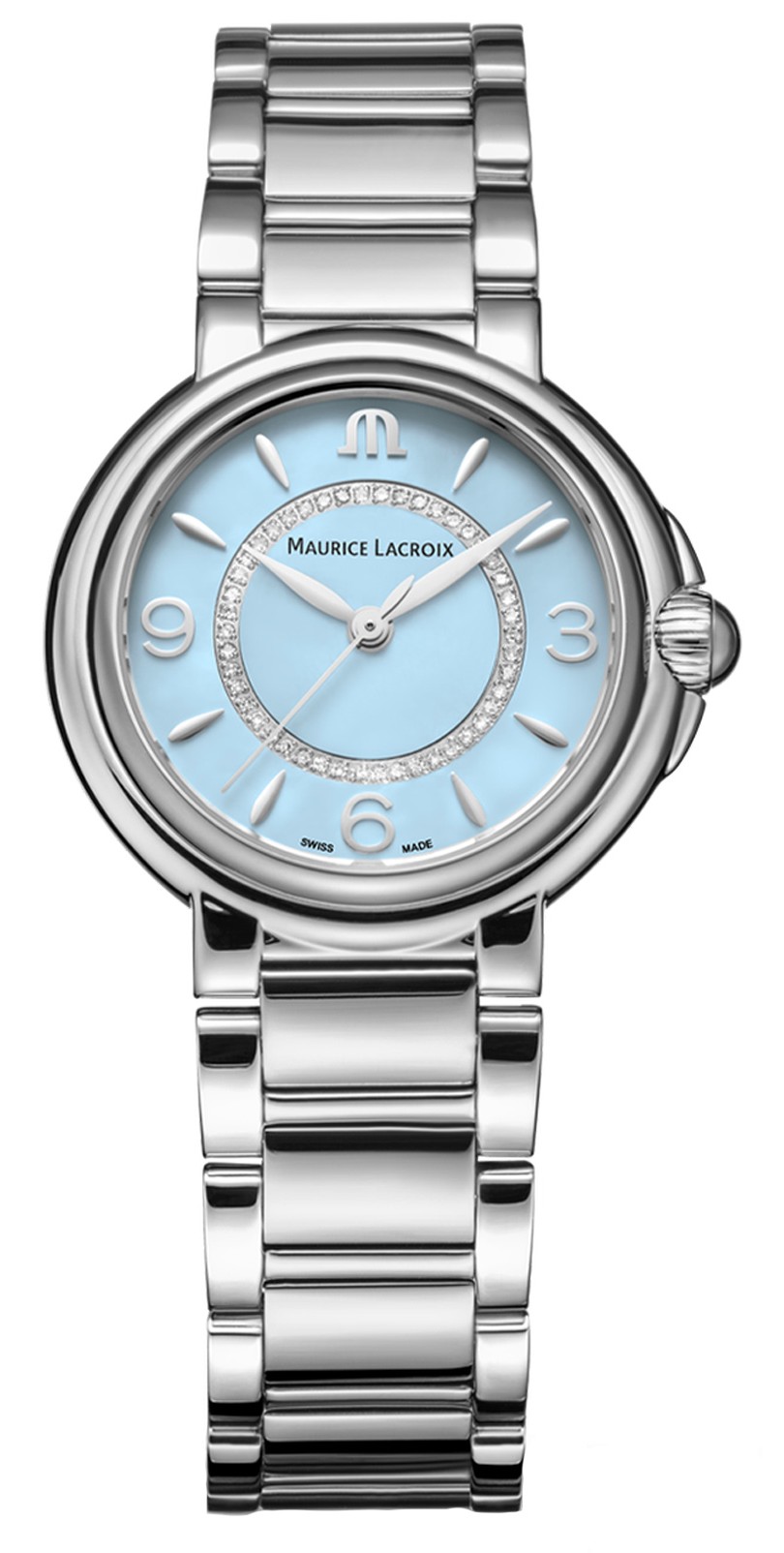 Женские часы Maurice Lacroix Fiaba FA1104-SS002-E20-1  Женские швейцарские часы, кварцевый механизм, сталь, 32 мм
