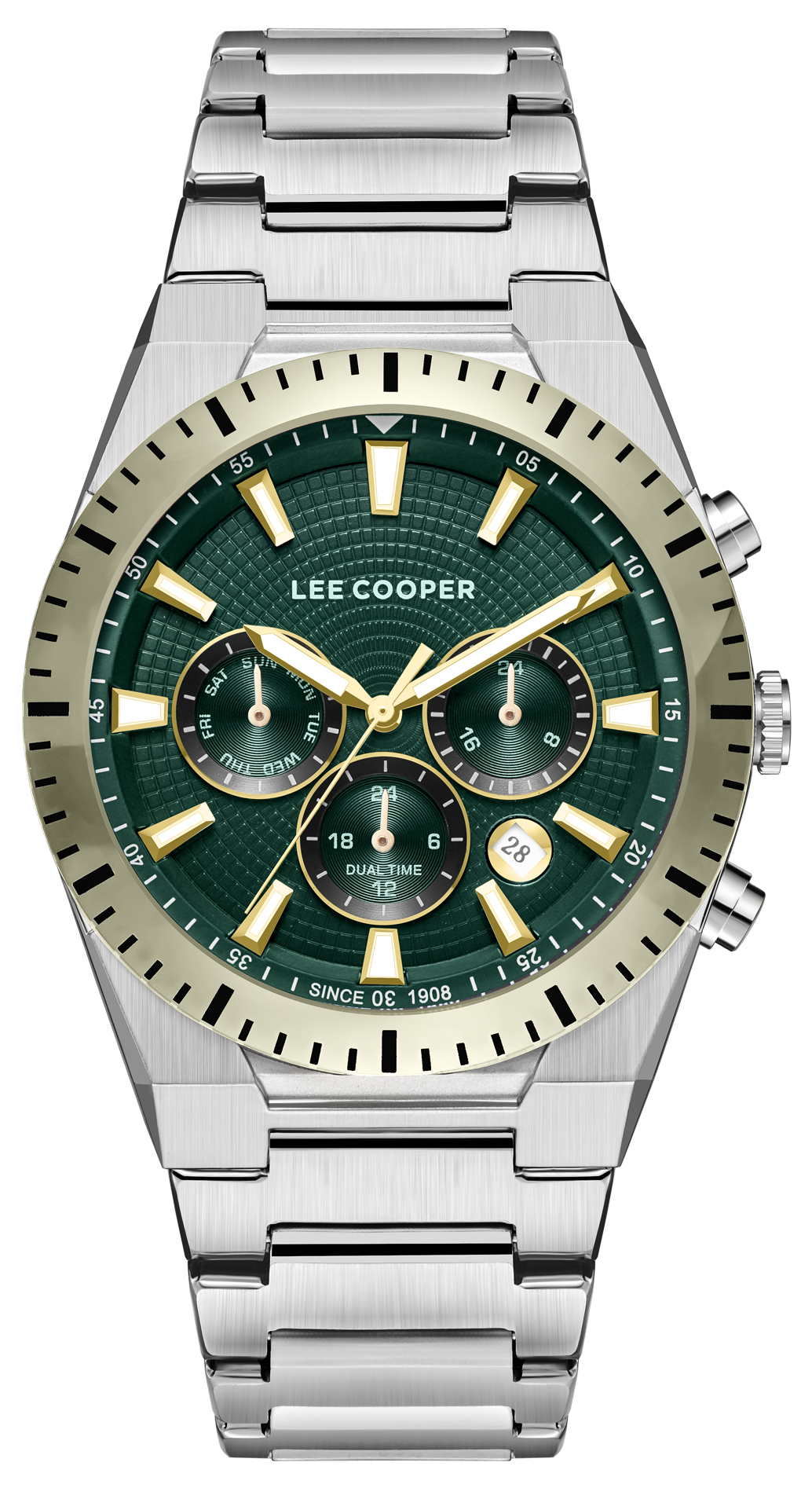Мужские часы Lee Cooper  LC08100.270 Мужские часы, кварцевый механизм, суперметалл, 42 мм
