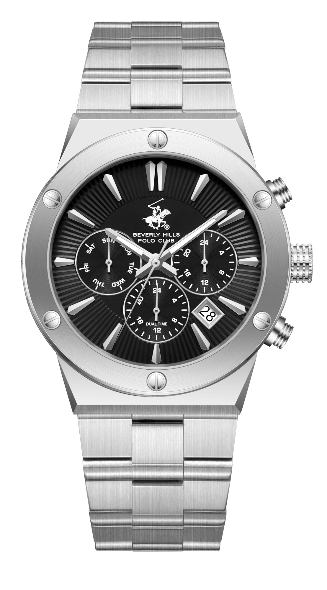 Мужские часы Beverly Hills Polo Club  BP3871X.350  часы, кварцевый механизм, сталь, 41 мм