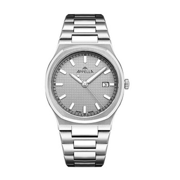 Мужские часы Appella Classic L12006.5117Q  швейцарские часы, кварцевый механизм, сталь, 40 мм