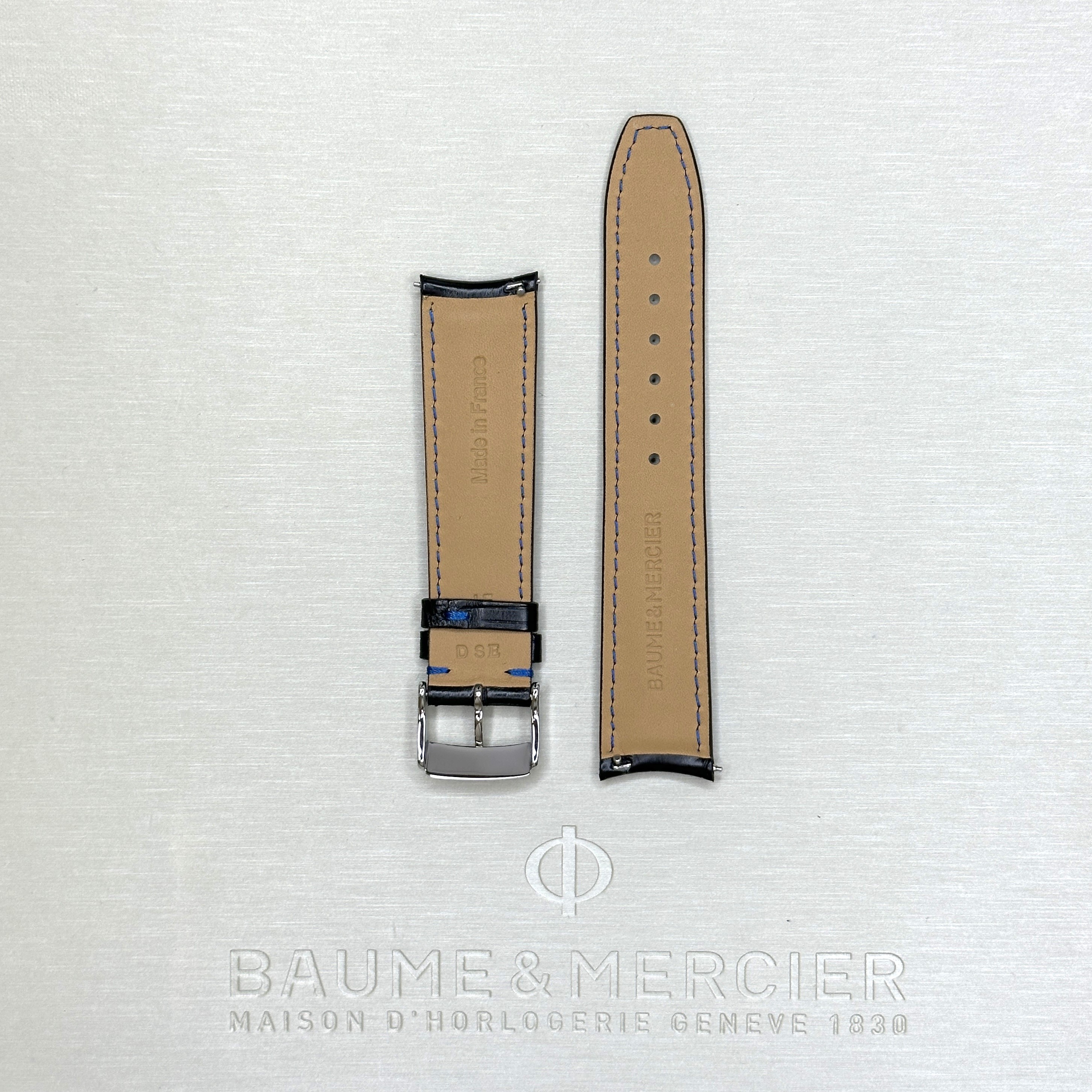 Ремешок для часов Baume & Mercier Clifton,  аллигатор, оригинальный товар от производителя. 