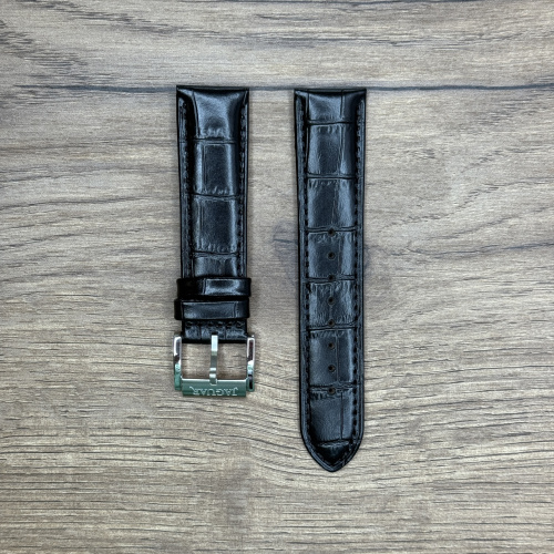 Ремешок для часов Jaguar из кожи теленка, черный, для J968 22мм Кожаные ремешки - стильные, надёжные и долговечные, способные составить достойную пару часам со стальным корпусом или часам из титана. Аксессуары из кожи не рекомендуется использовать в воде. У нас присутствуют только высококачественные материалы и оригинальный товар от производителя.