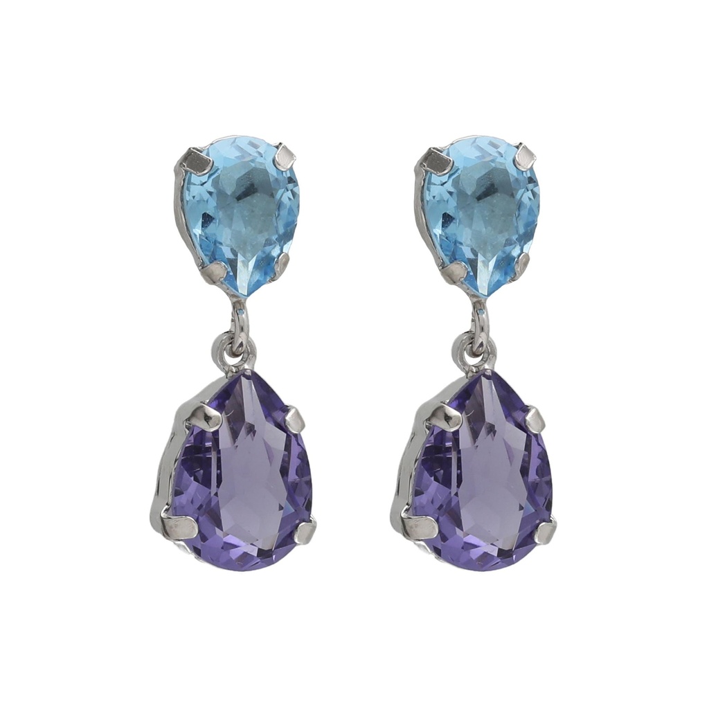 VC Jewelry 1958 SL, VICTORIACRUZ, Серьги(A4905-12HT) Женские испания серьги,  механизм, серебро 925 проба, 