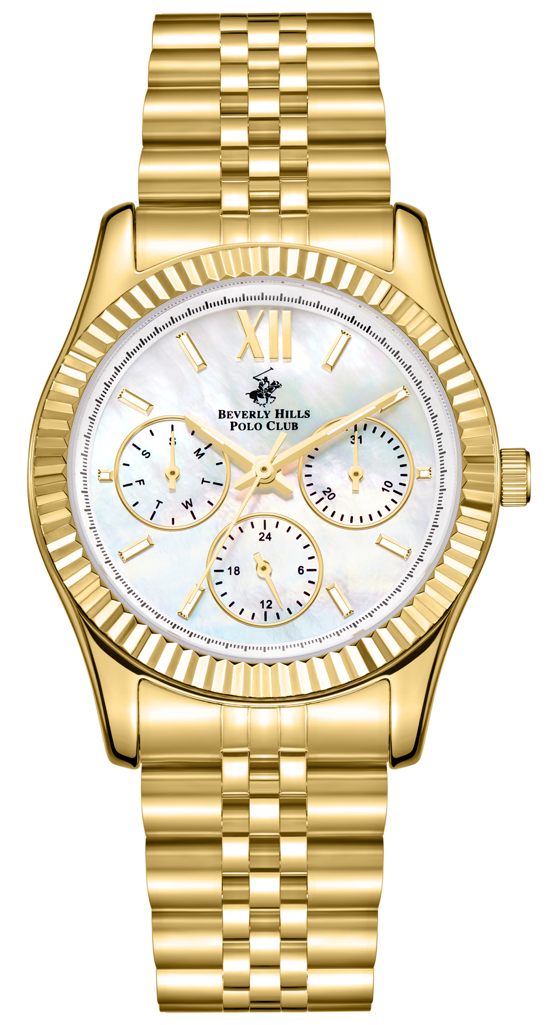 Женские часы Beverly Hills Polo Club  BP3169C.121 Женские часы, кварцевый механизм, суперметалл с покрытием, 34 мм