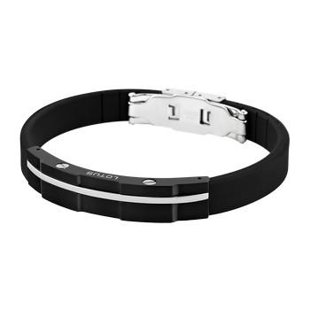 Men in Black Браслет(LS1316-2/2) Мужской браслет Lotus черного цвета из нержавеющей стали