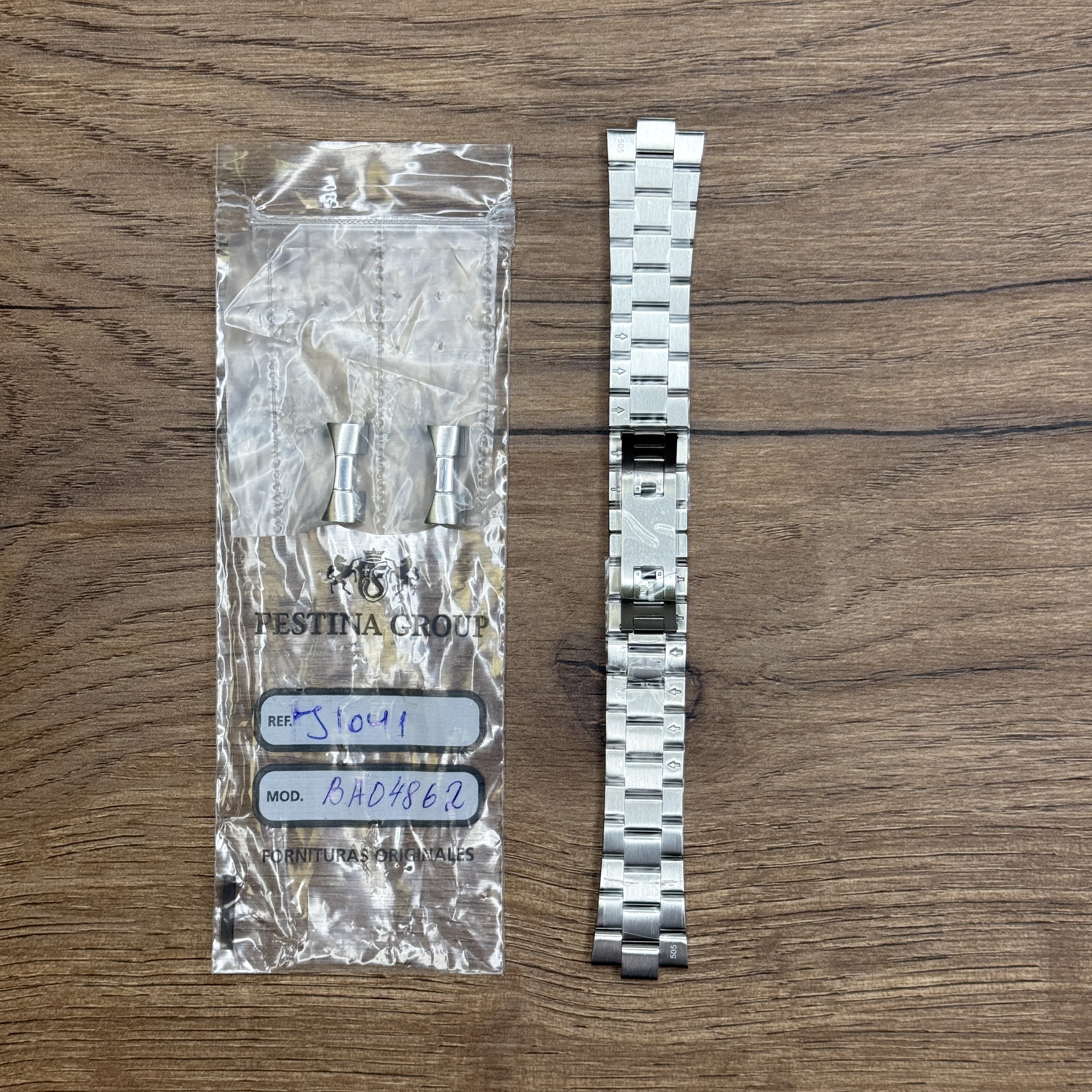 Браслет для часов Jaguar, нержавеющая сталь 