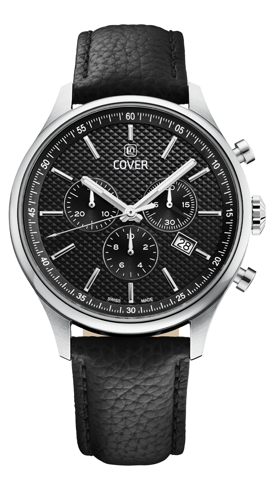 Мужские часы Cover CHAPMAN CHRONO II CO220.05 Мужские швейцарские часы, кварцевый механизм, сталь, 42.5 мм