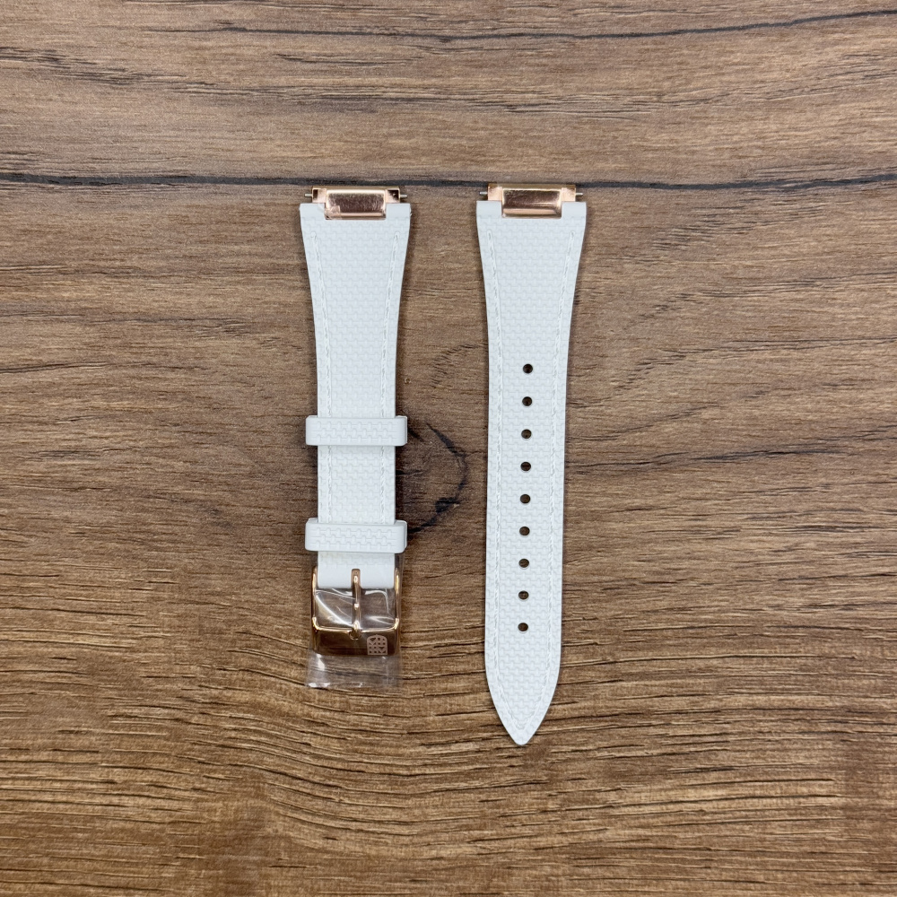 Ремешок для часов Frederique Constant, каучук, белый FCR-NHWHITE19.5X14-RGP Каучуковые ремешки идеально подходят для активного образа жизни. Они легче и теплее металлических браслетов, а ощущаются на руке как вторая кожа. Большое преимущество каучука в том, что он не боится воды. У нас присутствуют только высококачественные материалы и оригинальный товар от производителя