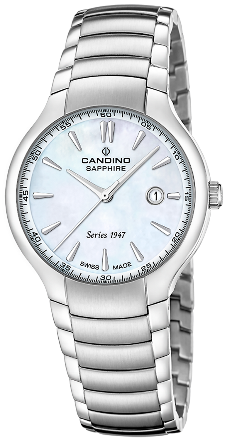 Женские часы Candino Series 1947 C4793/1 Женские швейцарские часы, кварцевый механизм, сталь, 34 мм