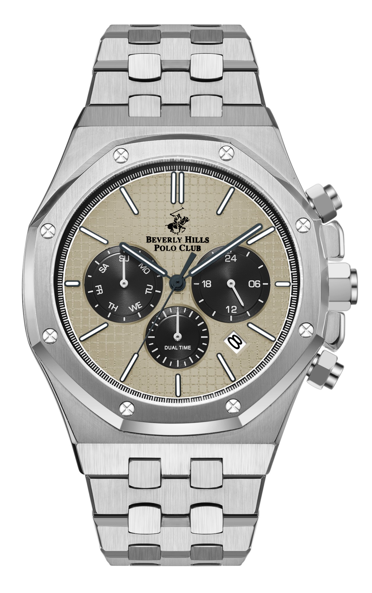 Мужские часы Beverly Hills Polo Club  BP3051X.360  часы, кварцевый механизм, сталь, 42 мм