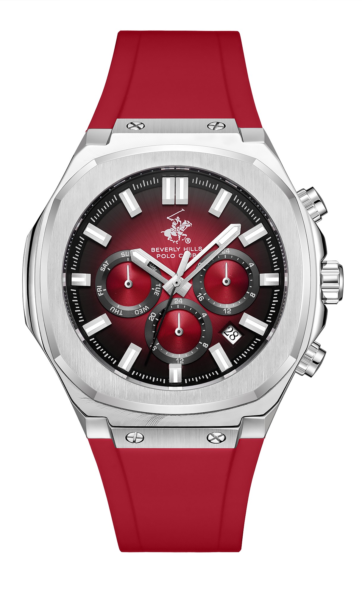 Мужские часы Beverly Hills Polo Club  BP3933X.388  часы, кварцевый механизм, сталь, 45,32х49,4 мм