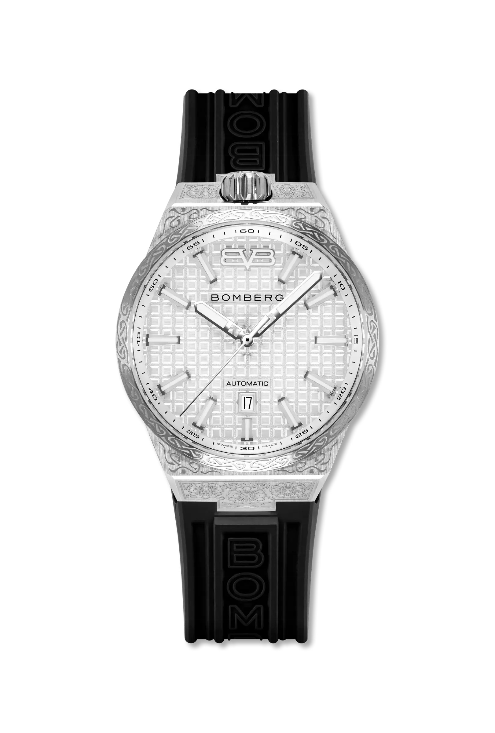 BOMBERG  Мужские швейцарские часы, автоматический механизм, сталь, 43мм