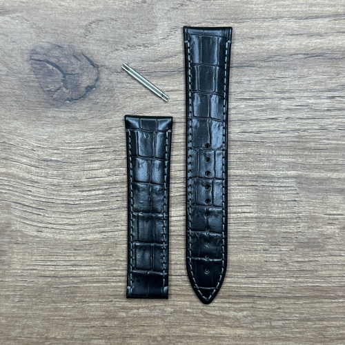 Ремешок для часов Oris из кожи теленка, черный, без застежки Кожаные ремешки - стильные, надёжные и долговечные, способные составить достойную пару часам со стальным корпусом или часам из титана. Аксессуары из кожи не рекомендуется использовать в воде. У нас присутствуют только высококачественные материалы и оригинальный товар от производителя.