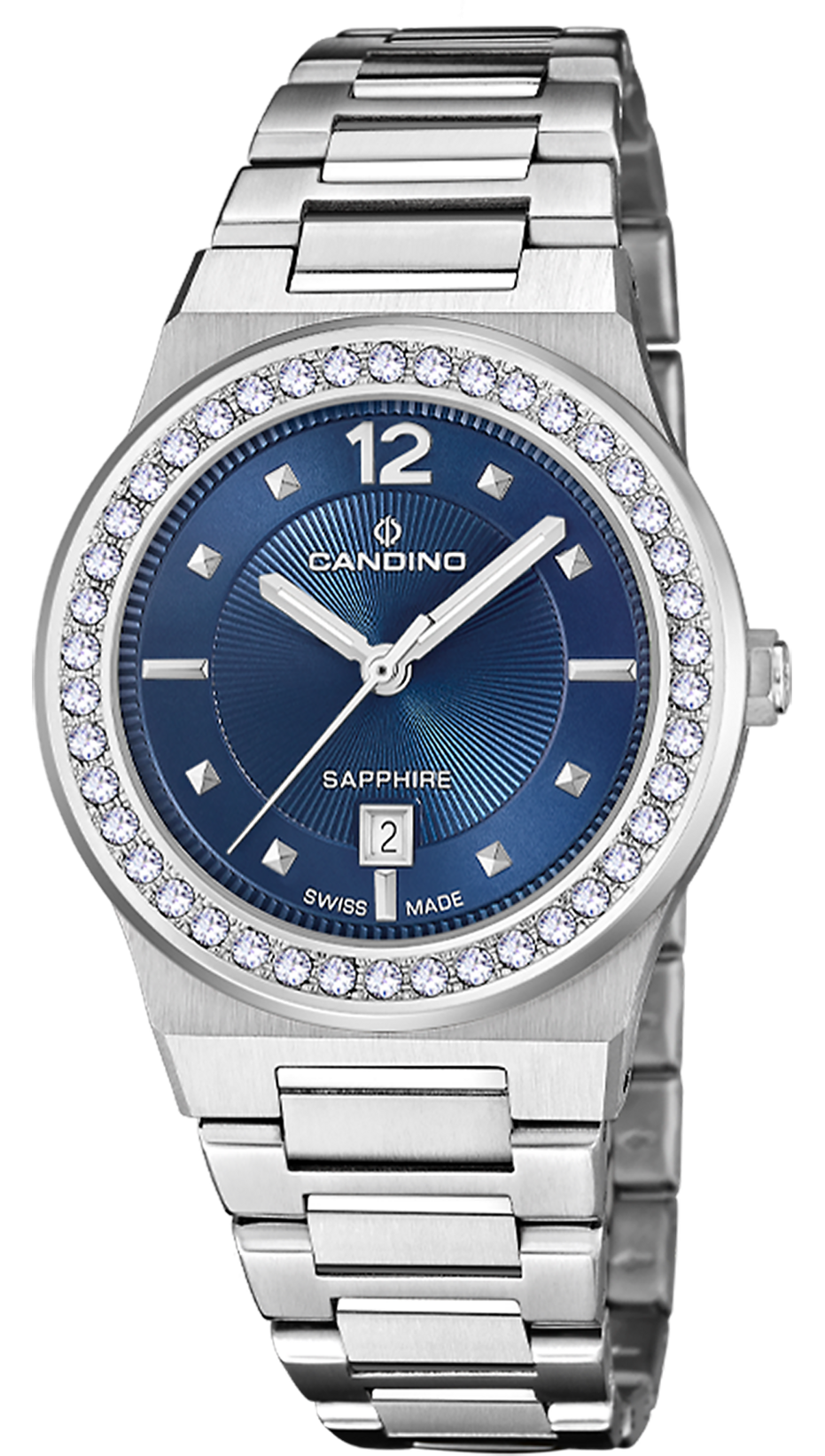 Женские часы Candino Lady Elegance C4749/C Женские швейцарские часы, кварцевый механизм, сталь, 34 мм