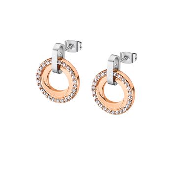 Bliss Серьги(LS2176-4/3) Серьги Lotus, сталь 316L с покрытием, циркониты