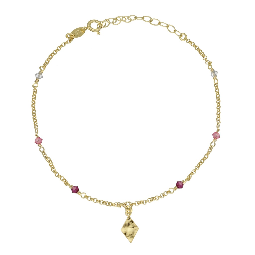 VC Jewelry 1958 SL, VICTORIACRUZ, Браслет(A4556-21DB) Женские испания браслет на ногу,  механизм, серебро 925 проба, 