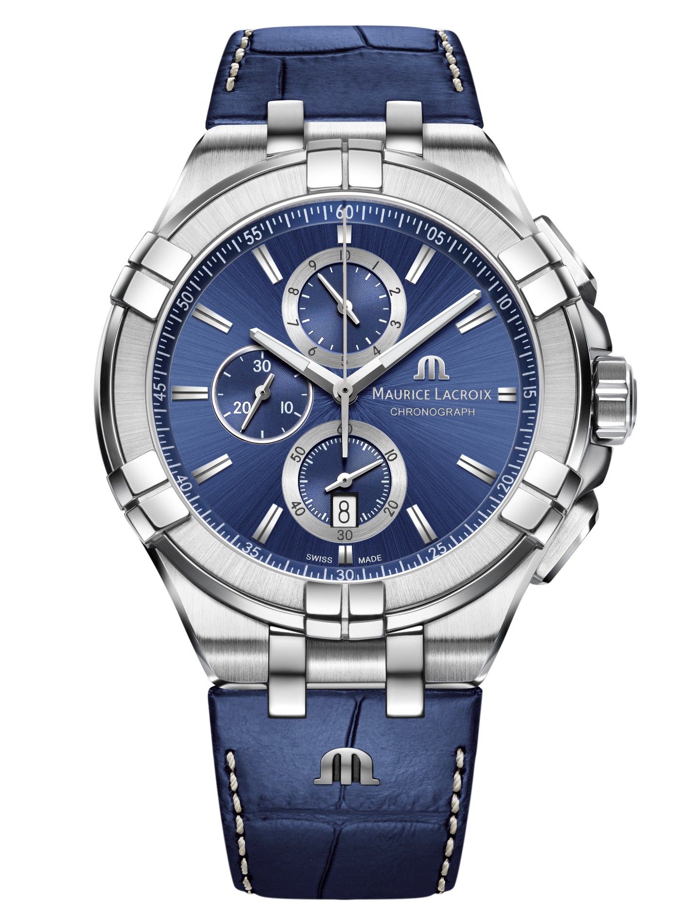 Ремешок для часов Aikon Maurice Lacroix из кожи теленка, синий с белой строчкой, 23,8/18, для AI1018 Ремешок поставляется без застежки.
Кожаные ремешки - стильные, надёжные и долговечные, способные составить достойную пару часам со стальным корпусом или часам из титана. 
Аксессуары из кожи не рекомендуется использовать в воде.
У нас присутствуют только высококачественные материалы и оригинальный товар от производителя. 
