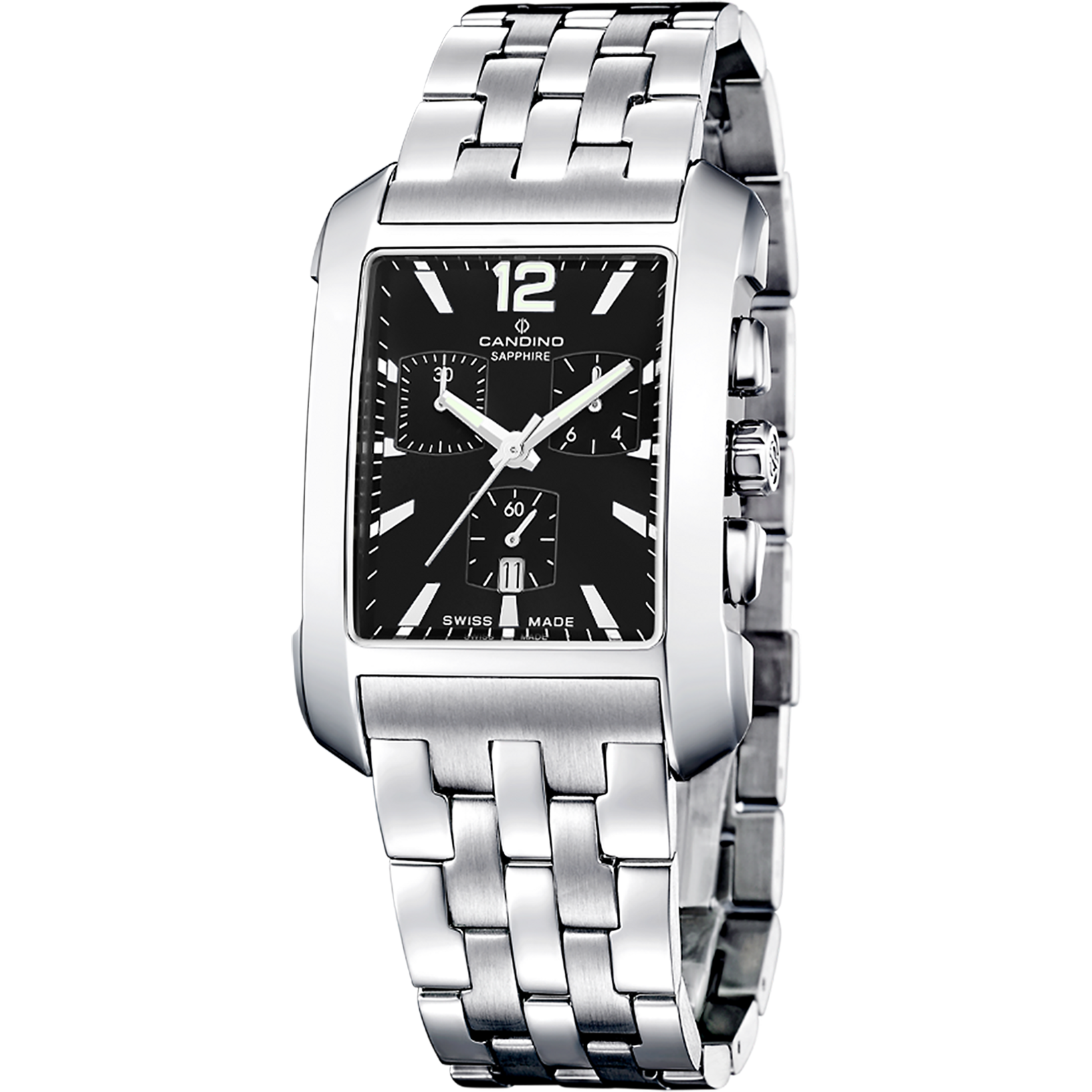 Мужские часы Candino Series 1947 C4333/M Мужские швейцарские часы, кварцевый механизм, сталь, 33 х 45 мм