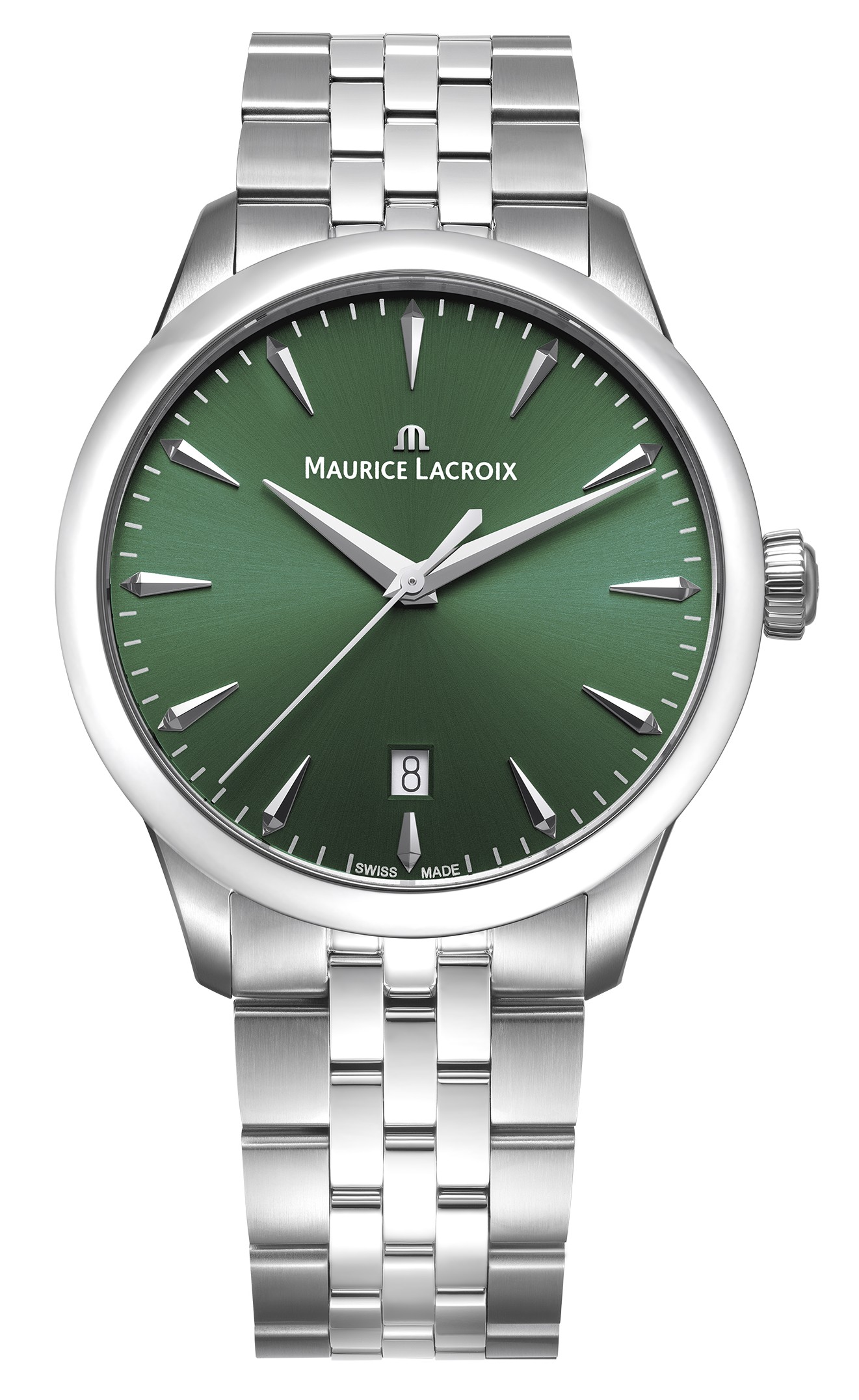 Унисекс часы Maurice Lacroix 1975 Quartz 751007-SS002-630-1 Мужские швейцарские часы, кварцевый механизм, сталь, 39 мм