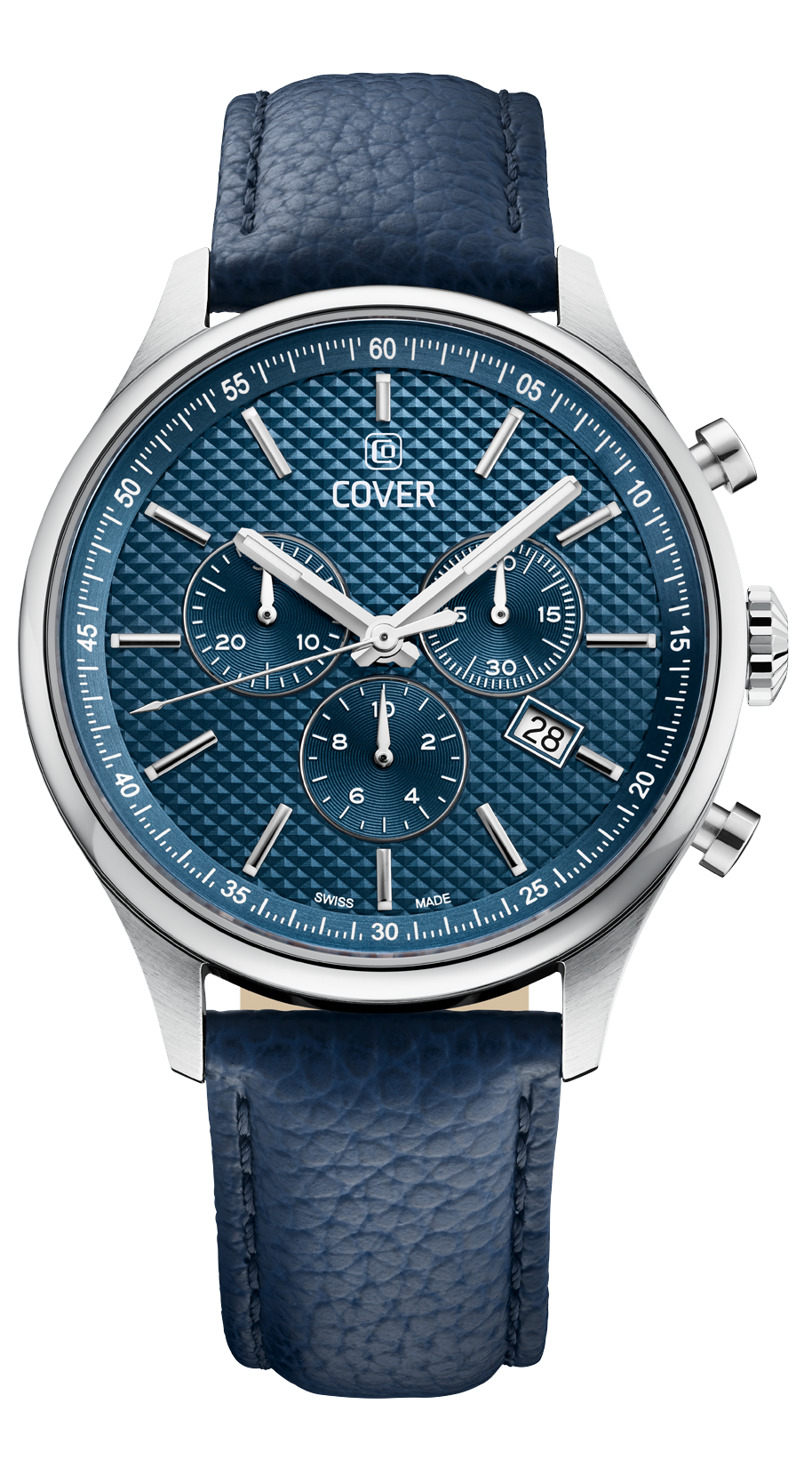 Мужские часы Cover CHAPMAN CHRONO II CO220.06 Мужские швейцарские часы, кварцевый механизм, сталь, 42.5 мм