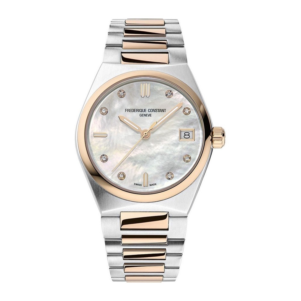 Женские часы Frederique Constant Highlife FC-240MPWD2NH22B Женские швейцарские часы, кварцевый механизм, сталь с покрытием, 31 мм